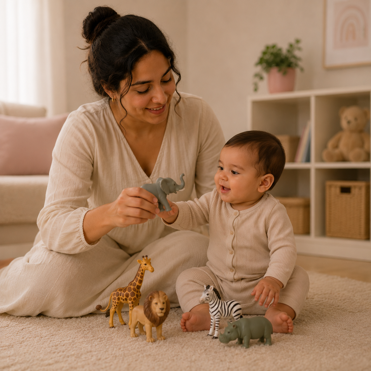 Une mère consulte son téléphone avec sa fille