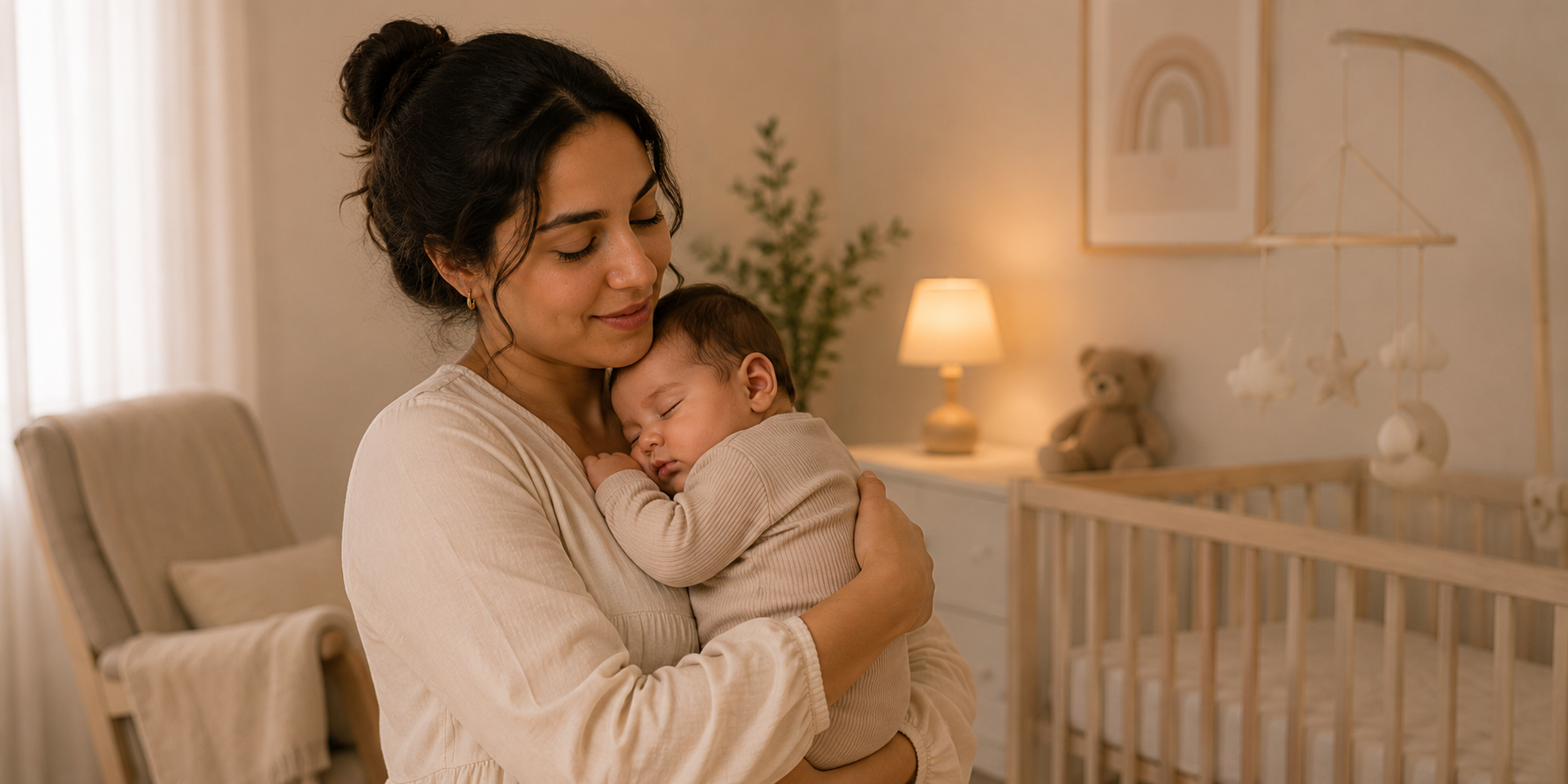Une nounou avec une enfant